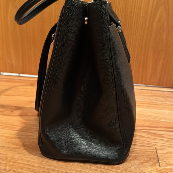 Tumi Leather Handbag - Black Canvas Coated - Picture 3 of 11